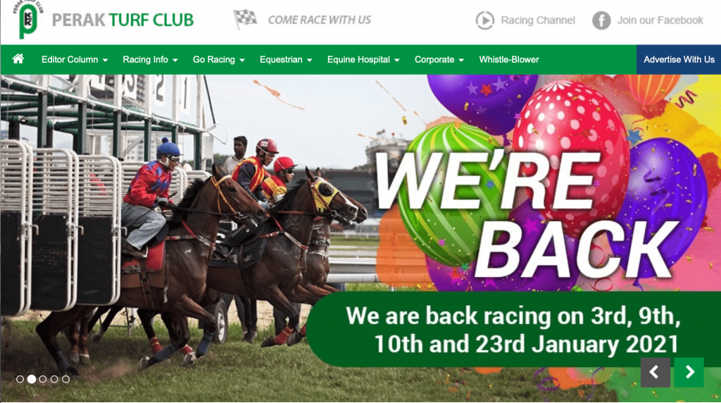 Perak Turf Club website